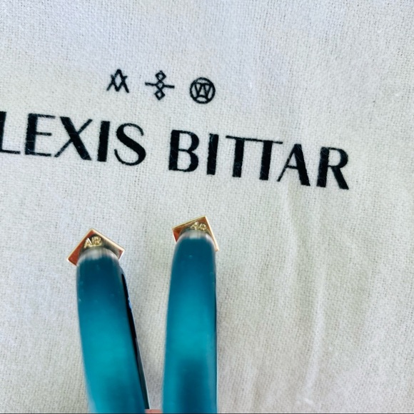 Alexis Bittar Lucite Hoops NWT - Picture 9 of 14